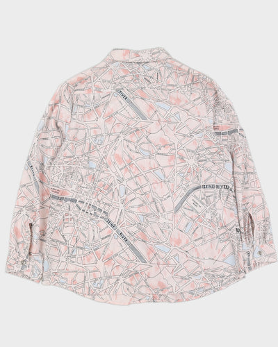 Karl Lagerfeld Street Map Patterned Blouse - L