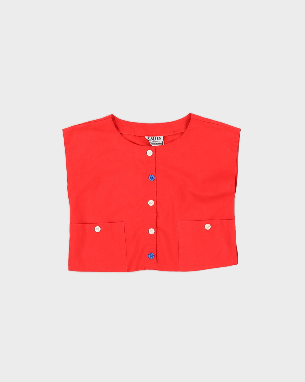 Vintage 1990s Red Sleeveless Top - S