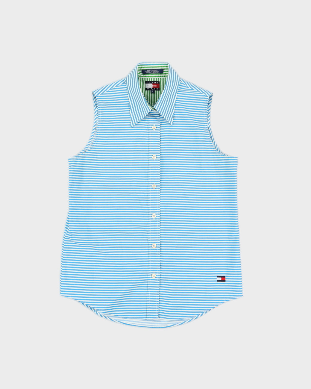 Tommy Hilfiger Blue Striped Sleeveless Top - S