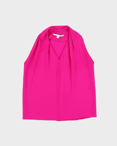 Diane Von Furstenberg Pink Sleeveless Top - L