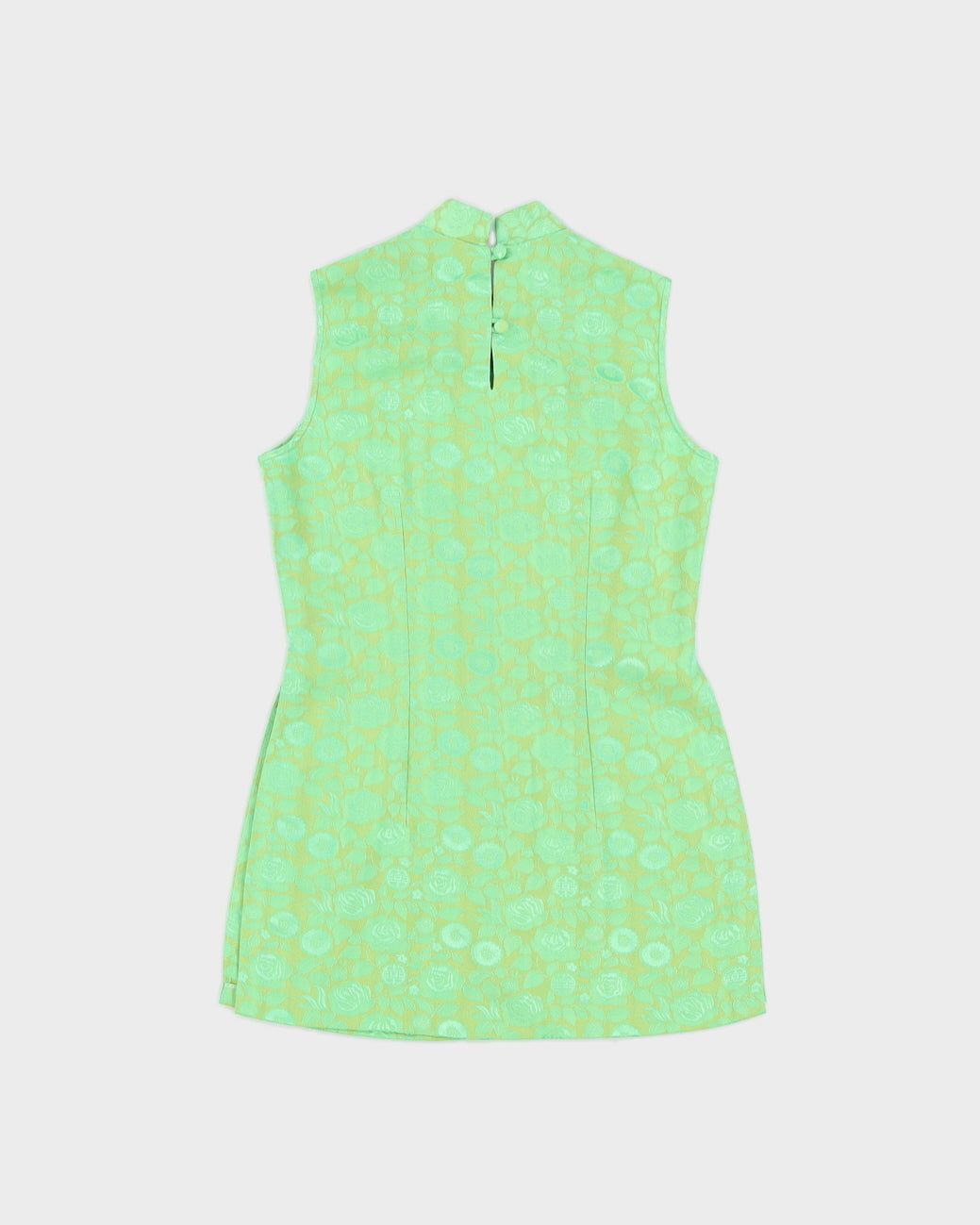 Green Patterned Sleeveless Top - XS