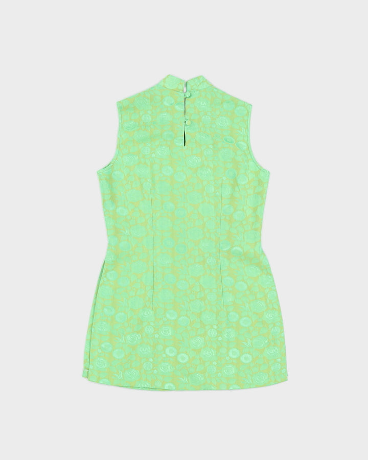 Green Patterned Sleeveless Top - XS
