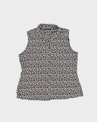 Tommy Hilfiger Patterned Sleeveless Top - L