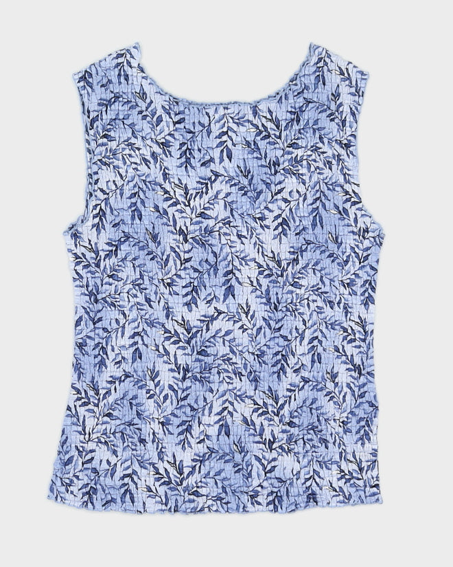 Y2K 00s Annex Petite Floral Ripple Top - S