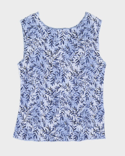 Y2K 00s Annex Petite Floral Ripple Top - S