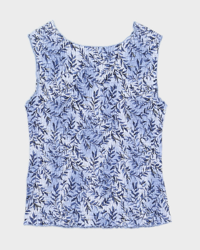 Y2K 00s Annex Petite Floral Ripple Top - S