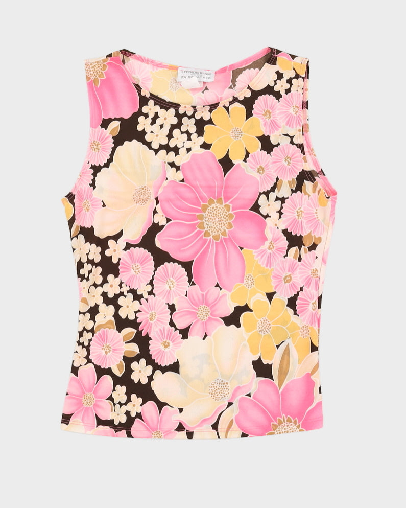 Y2K 00s Fairweather Floral Top - L