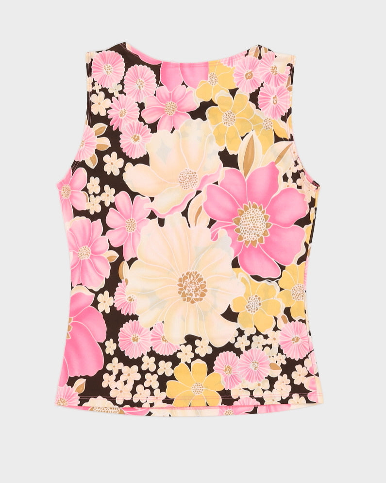 Y2K 00s Fairweather Floral Top - L