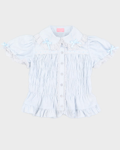 Angelic Pretty Baby Blue Lolita Blouse - S/M
