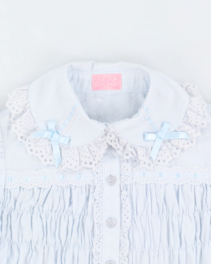 Angelic Pretty Baby Blue Lolita Blouse - S/M