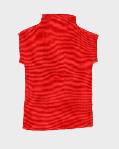 Vintage 90s Chagall Red Textured Top - S