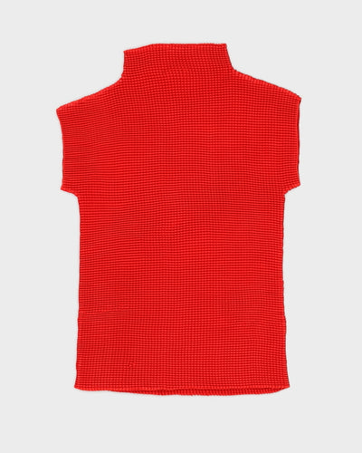 Vintage 90s Chagall Red Textured Top - S