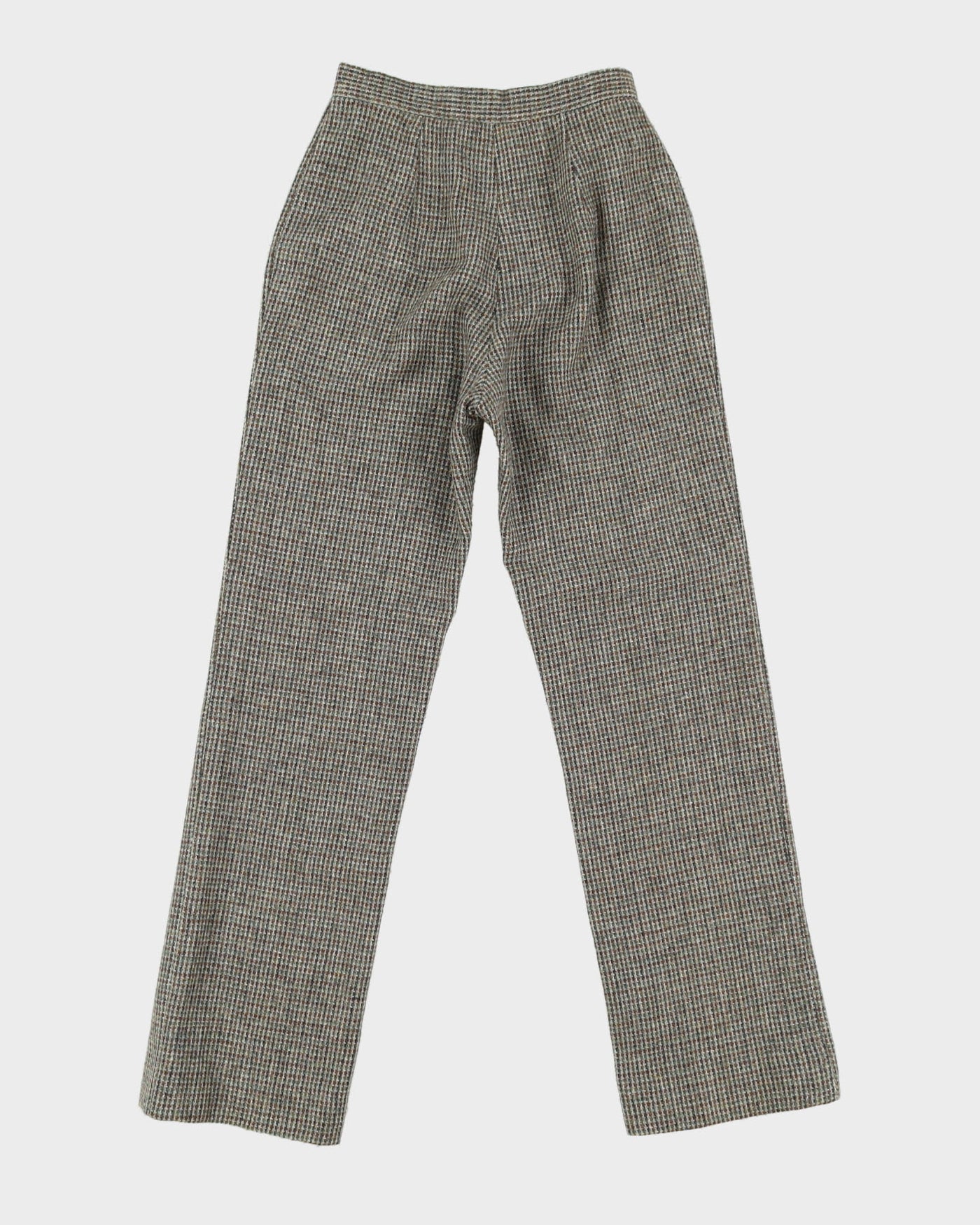 1980s Wool Tweed High Waisted Trousers - XS