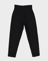 Black Beaded High Waisted Trousers - W28 L26
