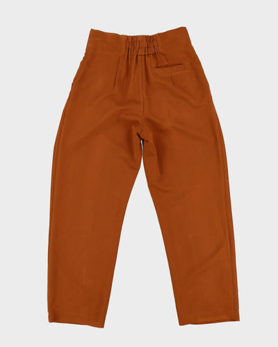 1990s Brown High Waisted Trousers - W28 L28