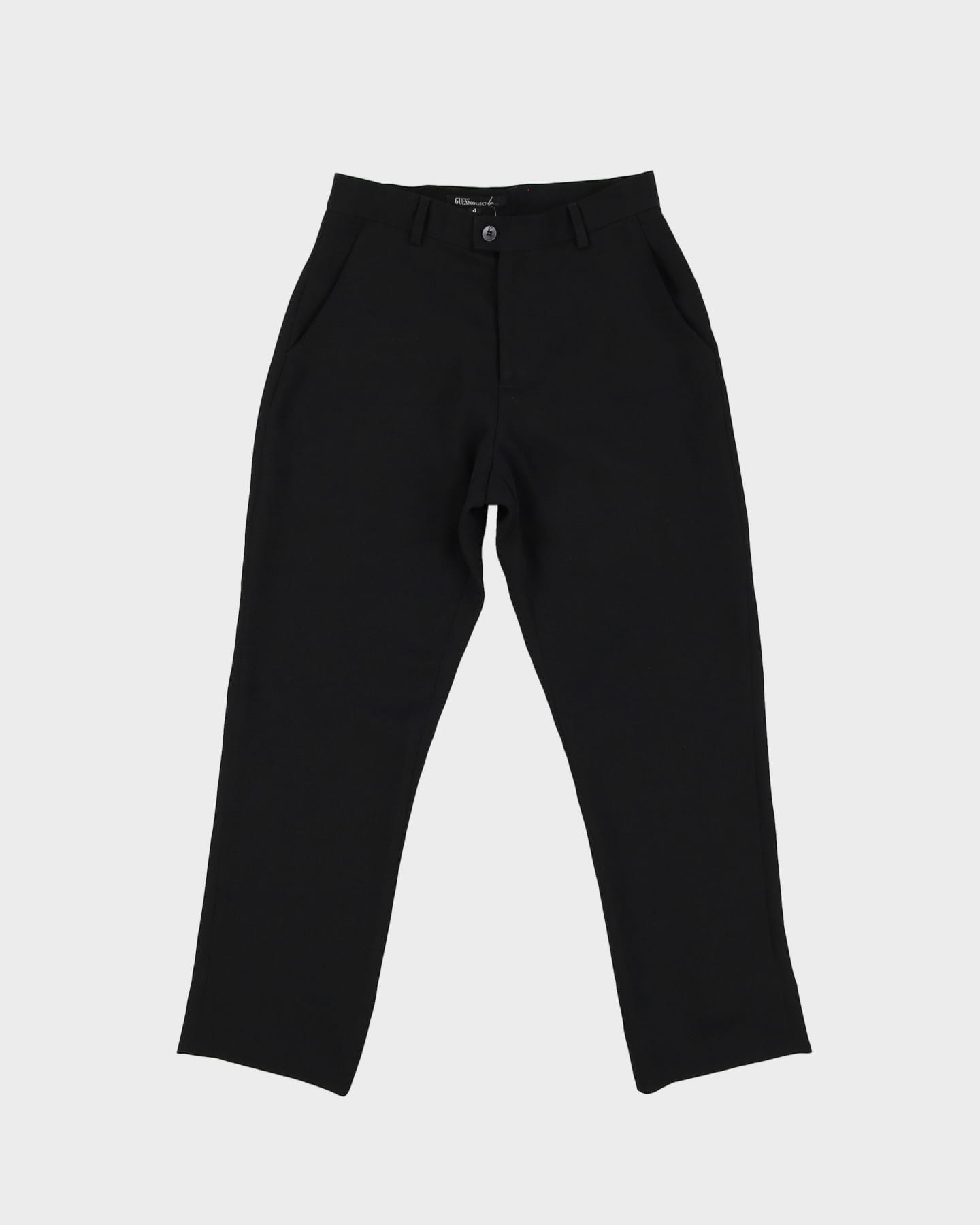 Guess Black Texturized Trousers - XS