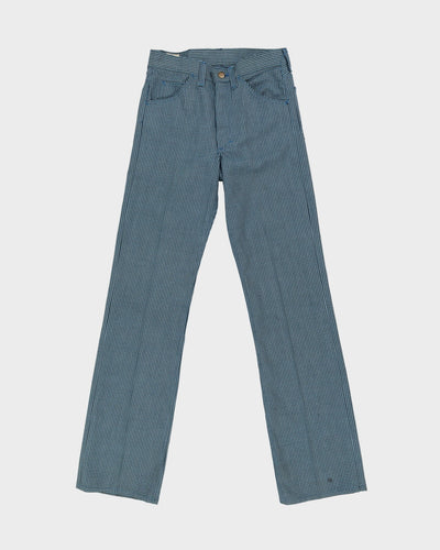 Lee Riders Blue Dogtooth Patterned Trousers - S