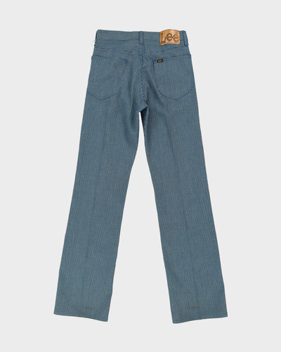 Lee Riders Blue Dogtooth Patterned Trousers - S