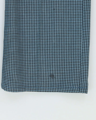 Lee Riders Blue Dogtooth Patterned Trousers - S