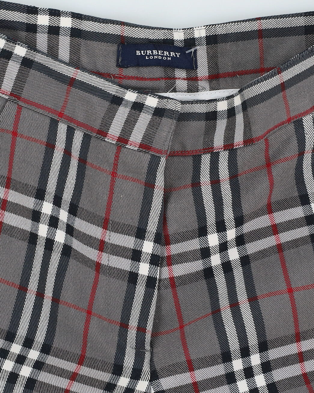 Burberry London Grey Checked Trousers - S