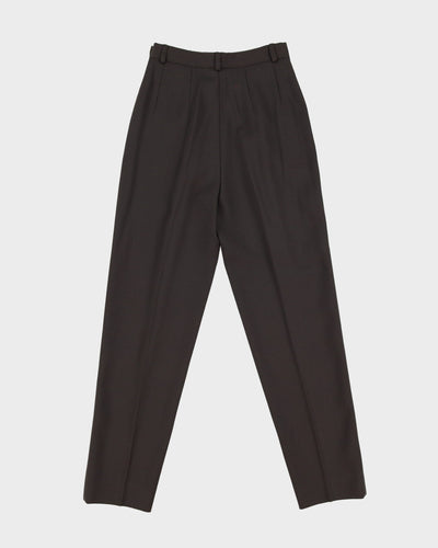 Emporio Armani Brown Wool Trousers - XXS