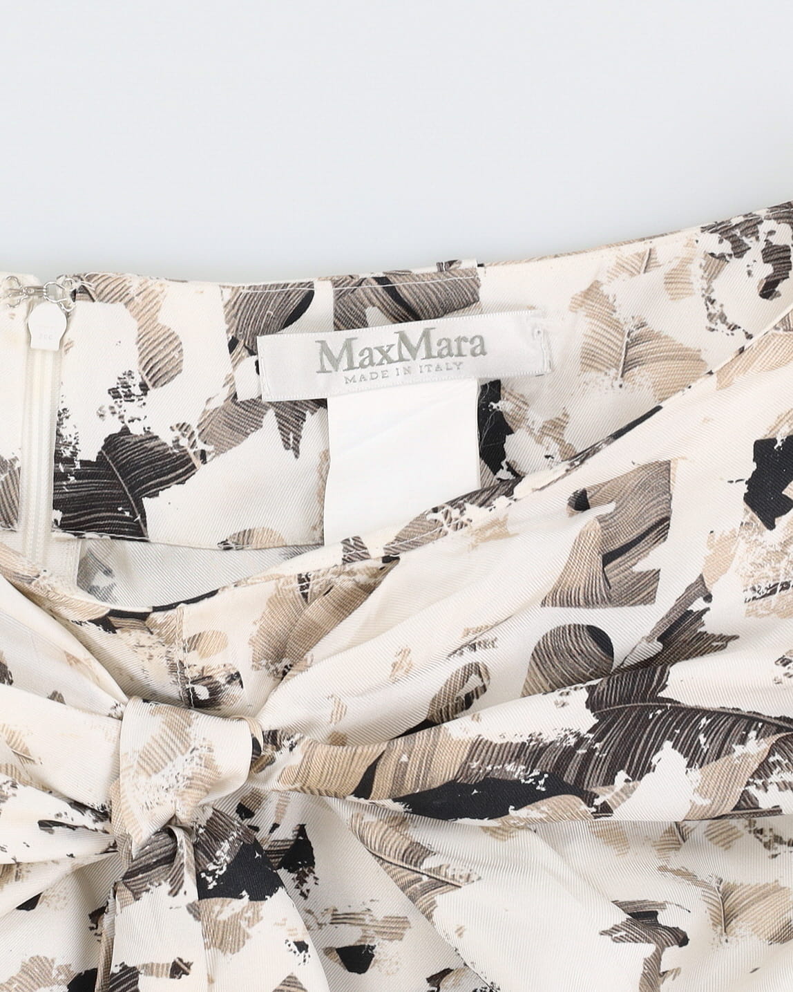 Max Mara Silk Patterned Cargo Trousers - M