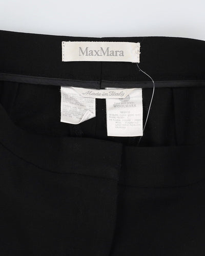 Max Mara Black Wool Trousers - S