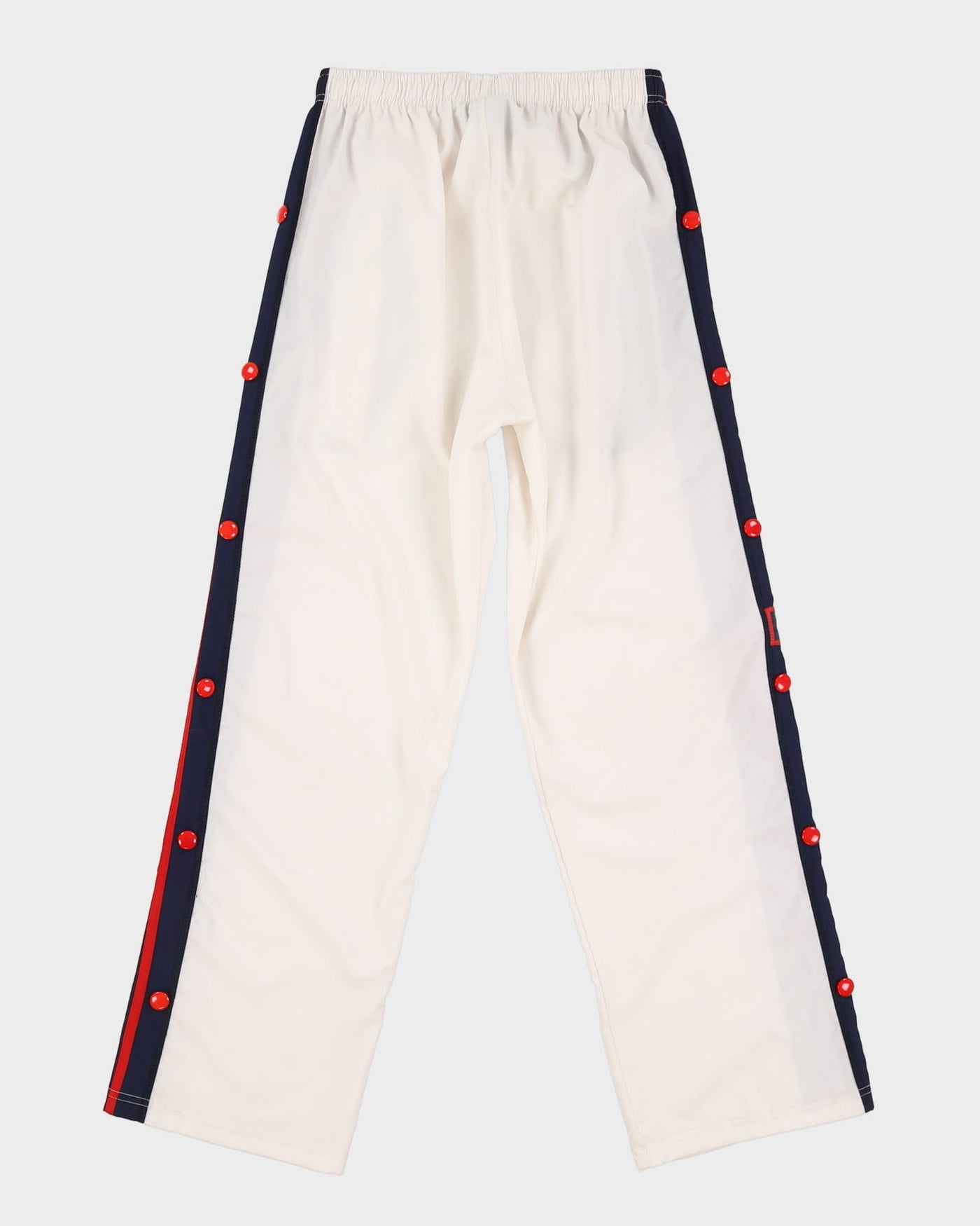 Adidas White Popper Tracksuit Bottoms - XL
