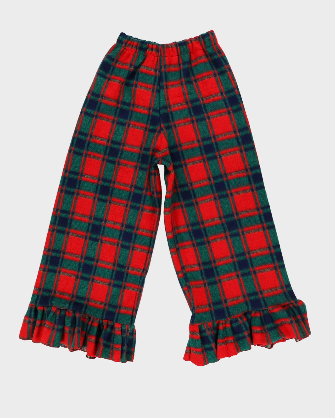 Rokit Originals Winnie Red Tartan Patterned Trousers - S
