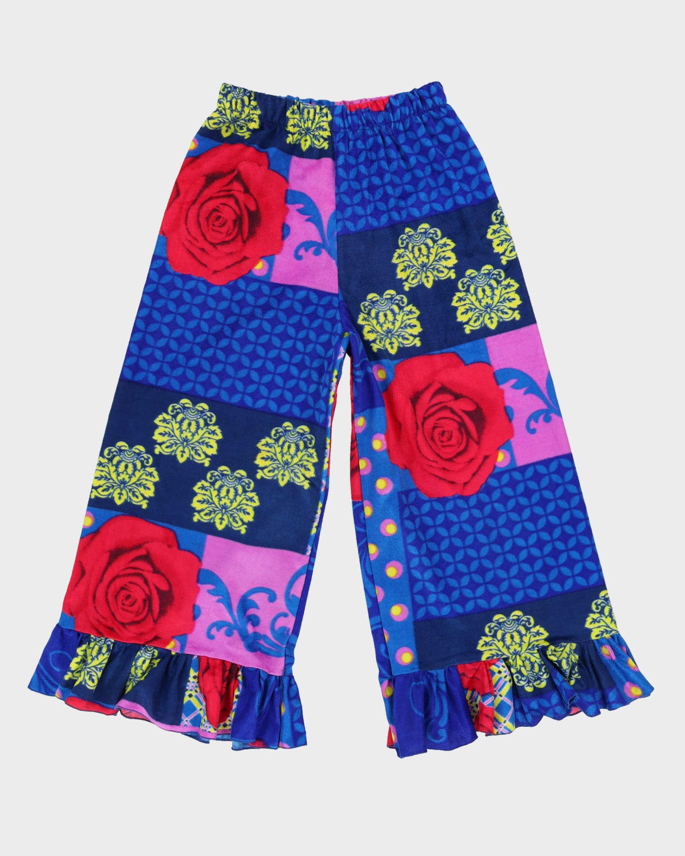 Rokit Originals Winnie Blue Floral Patterned Trousers - L
