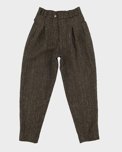 Byblos Brown Tapered Trousers - W26 L27