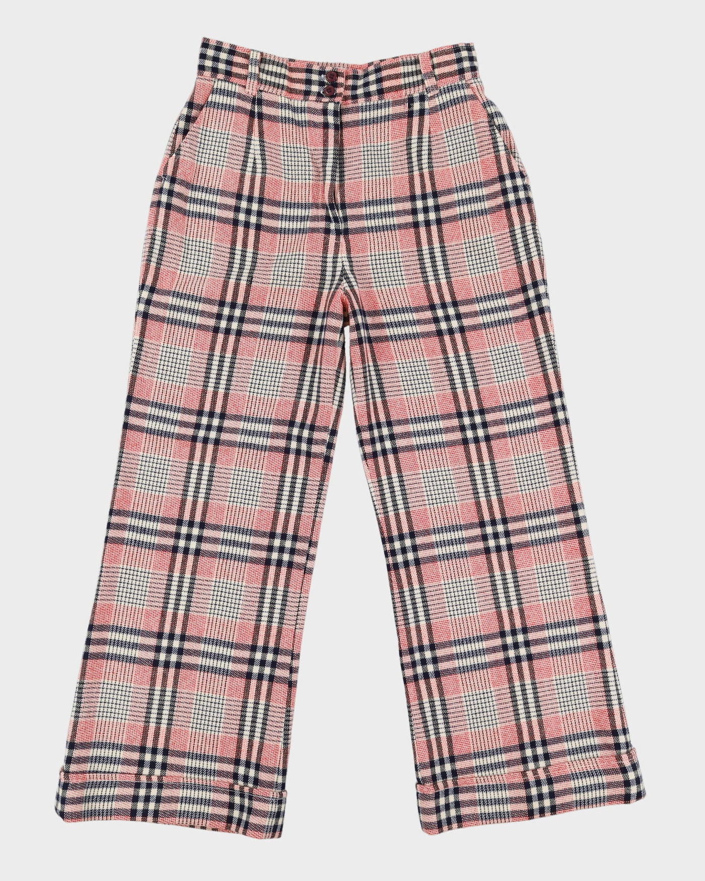 Navy Blue Wool Trousers - W30 L28