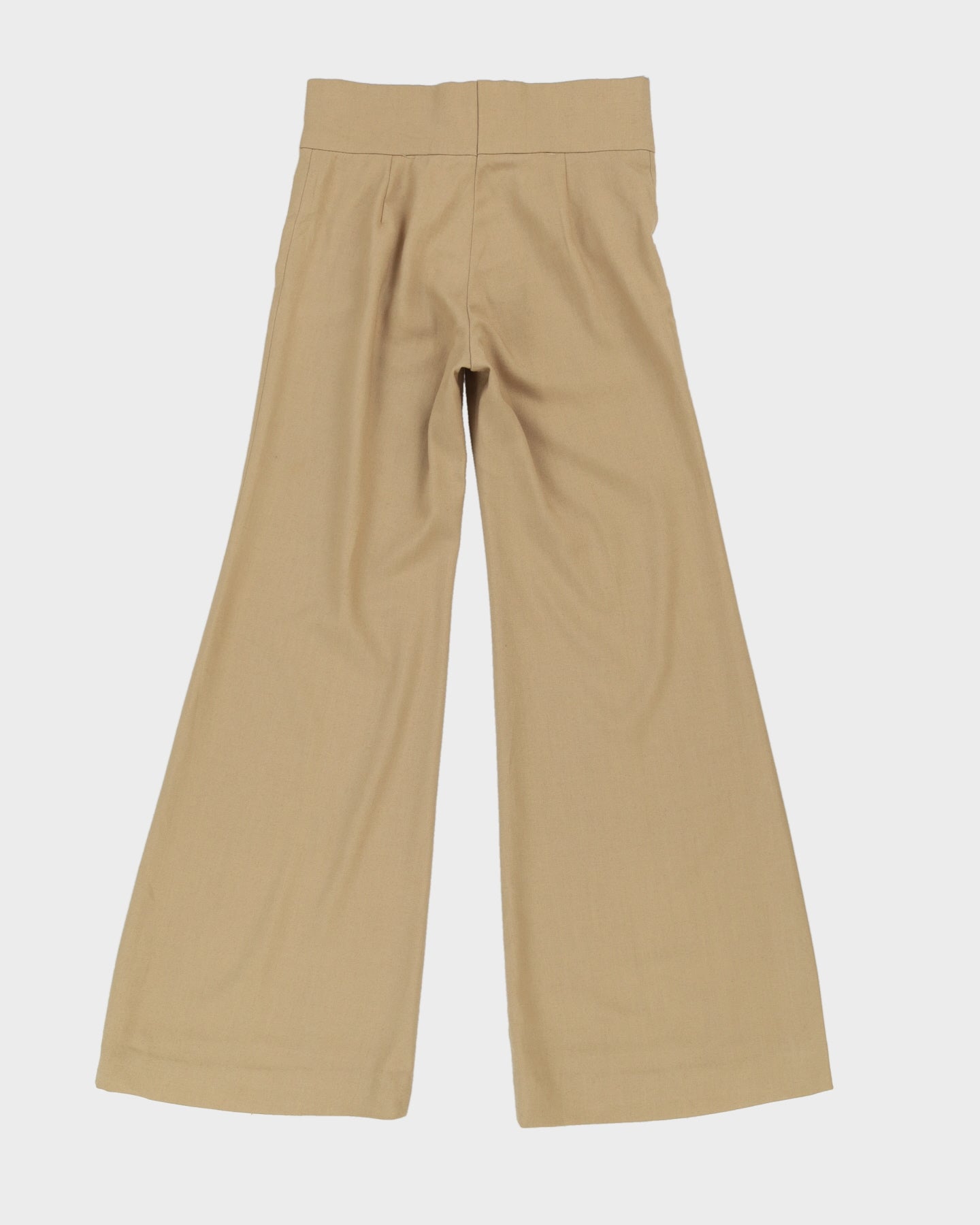Vintage 1970s Beige Flared Trousers - W28 L32