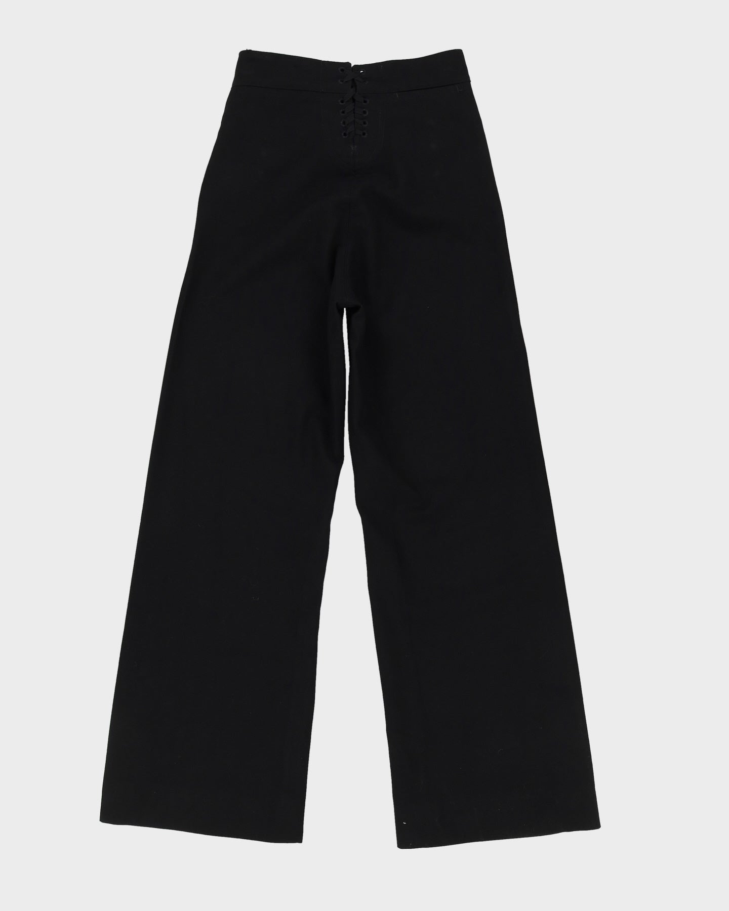 Black Flared Sailor Trousers - W28 L31