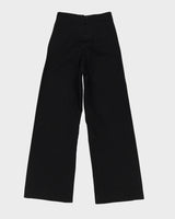 Black Flared Sailor Trousers - W28 L31