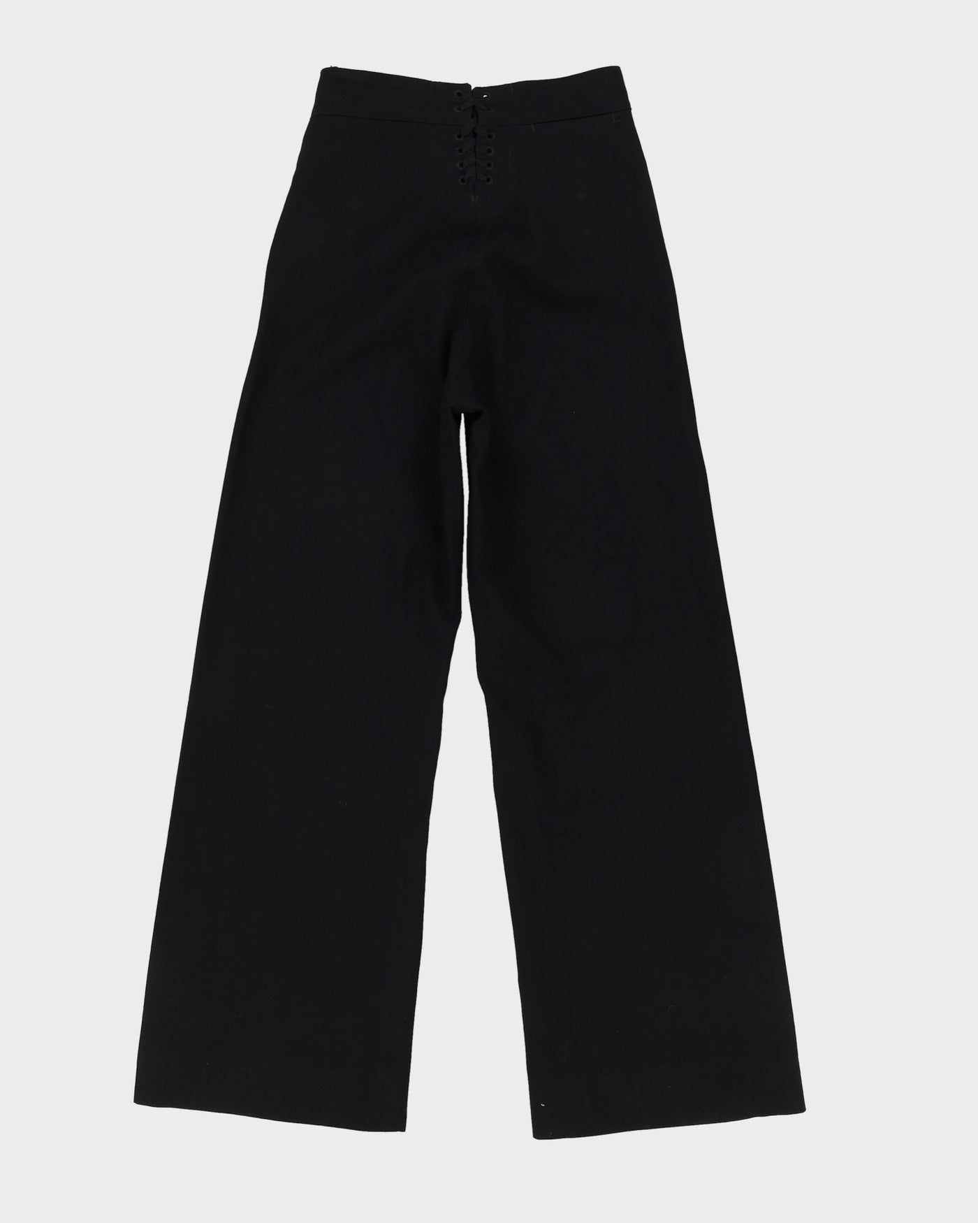 Black Flared Sailor Trousers - W28 L31