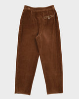 Brown Velvet Trousers - W25 L26