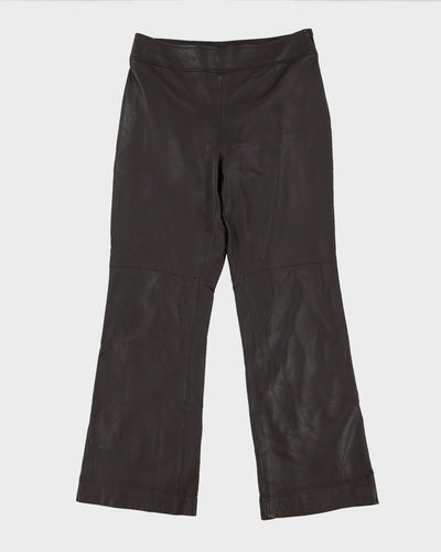 Brown Leather Trousers - W30 L31