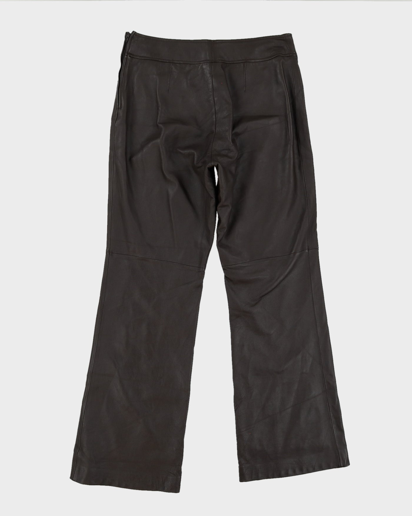 Brown Leather Trousers - W30 L31