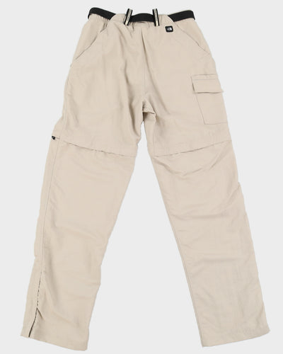 00s The North Face Beige Cargo Trousers - W30 L34