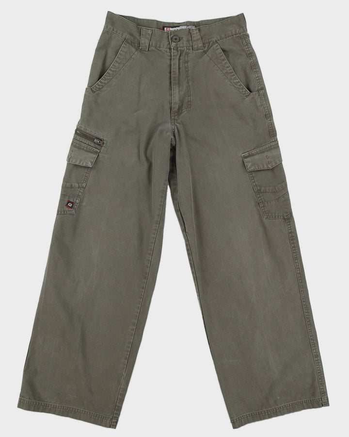 00s R2 Industrial Gear Green Cargo Trousers - W30 L30