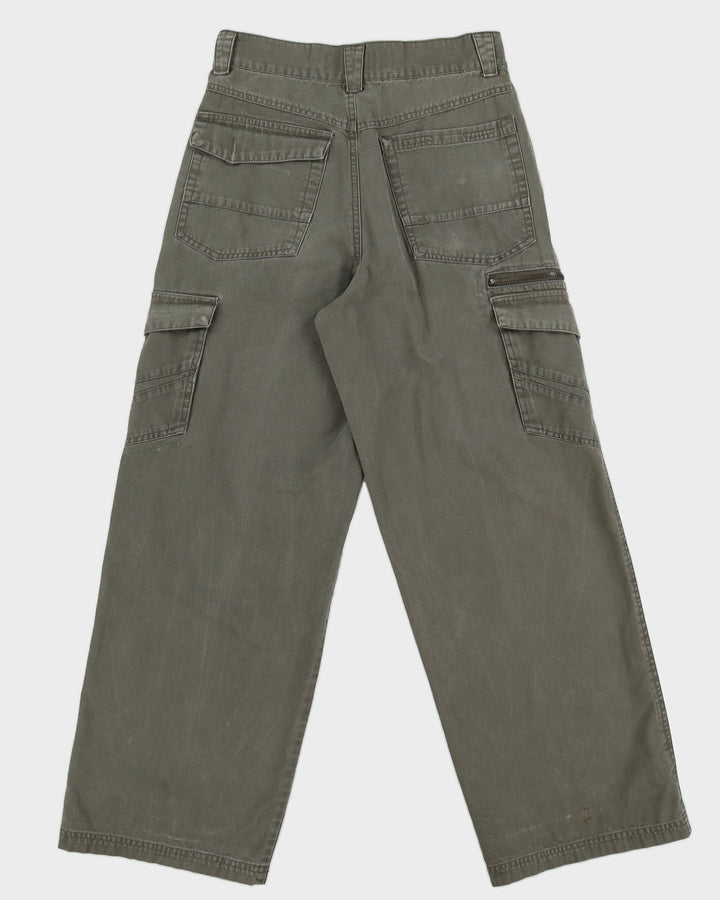 00s R2 Industrial Gear Green Cargo Trousers - W30 L30