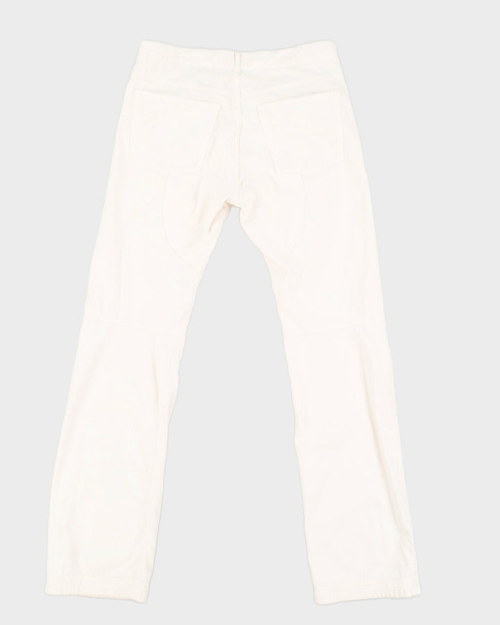 Vintage 90s White Moschino Jeans Trousers - W32 L32