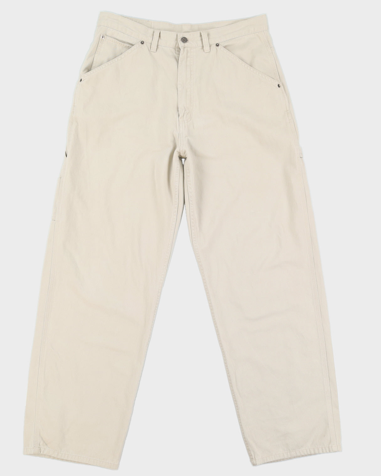 Vintage 90s Levi's Beige Workwear Trousers - W33 L31