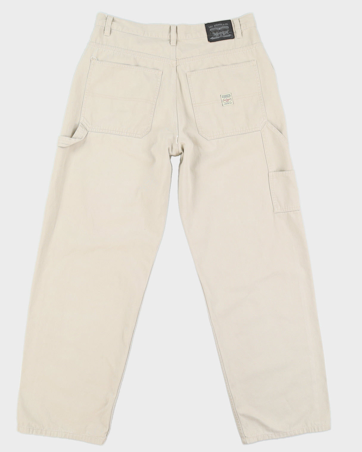 Vintage 90s Levi's Beige Workwear Trousers - W33 L31
