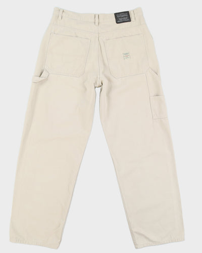 Vintage 90s Levi's Beige Workwear Trousers - W33 L31