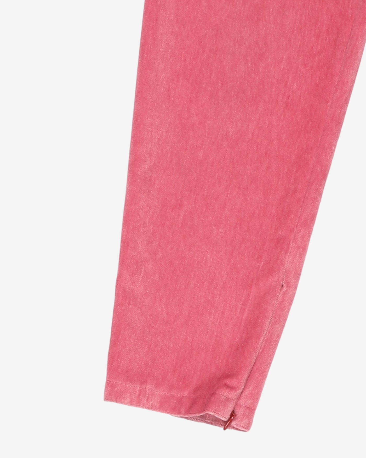Versus Versace pink velvet trousers - W22 L28