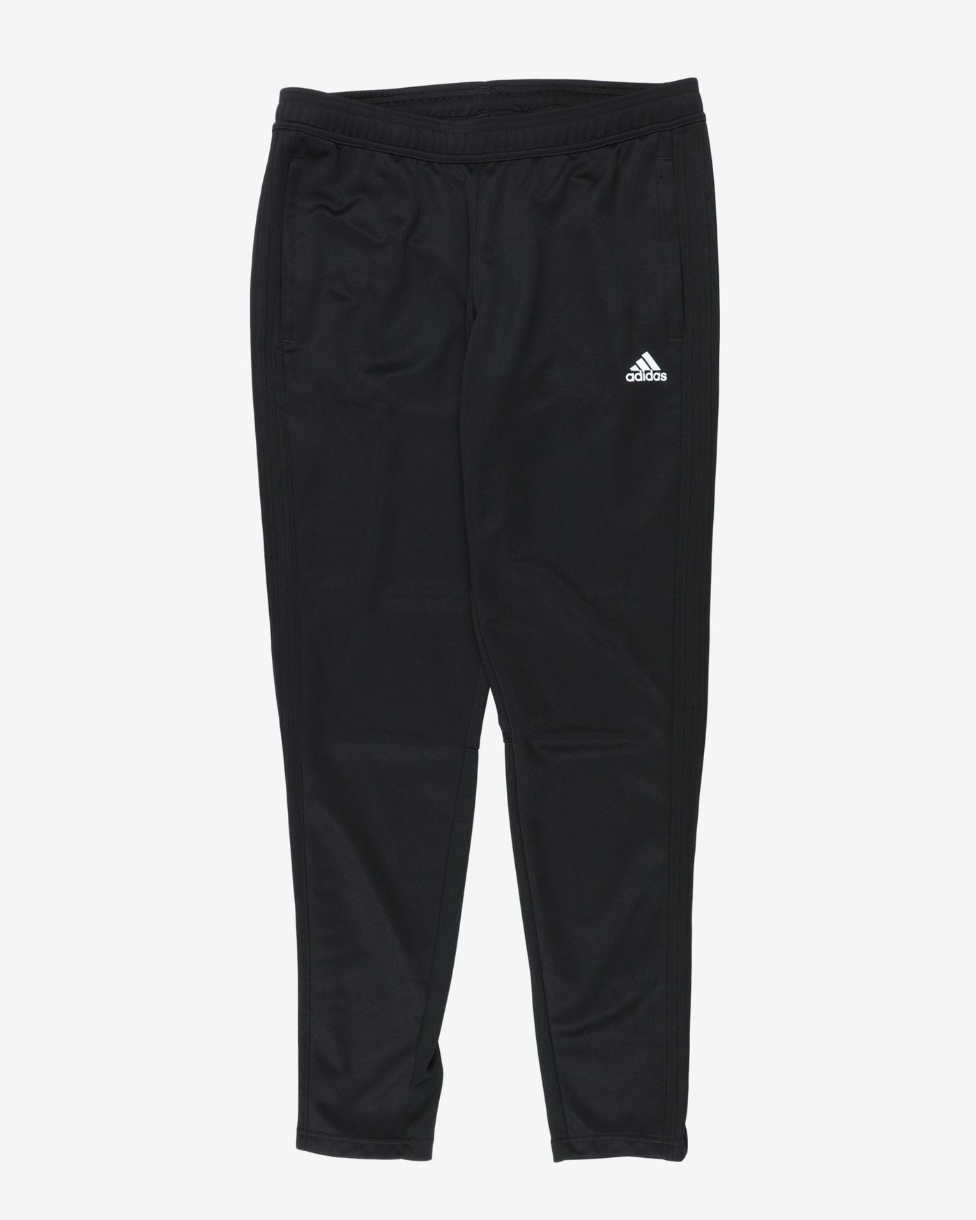 adidas black logo slim fit track pants - w32