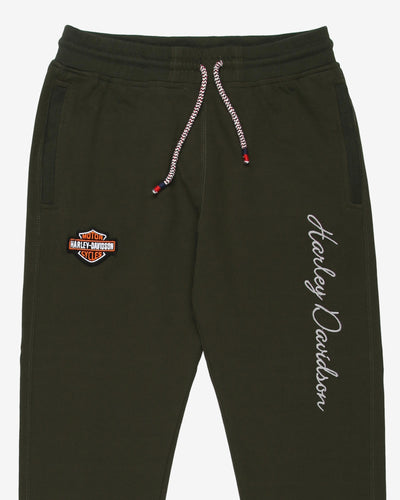 harley davidson green sweatpants trousers - m w28