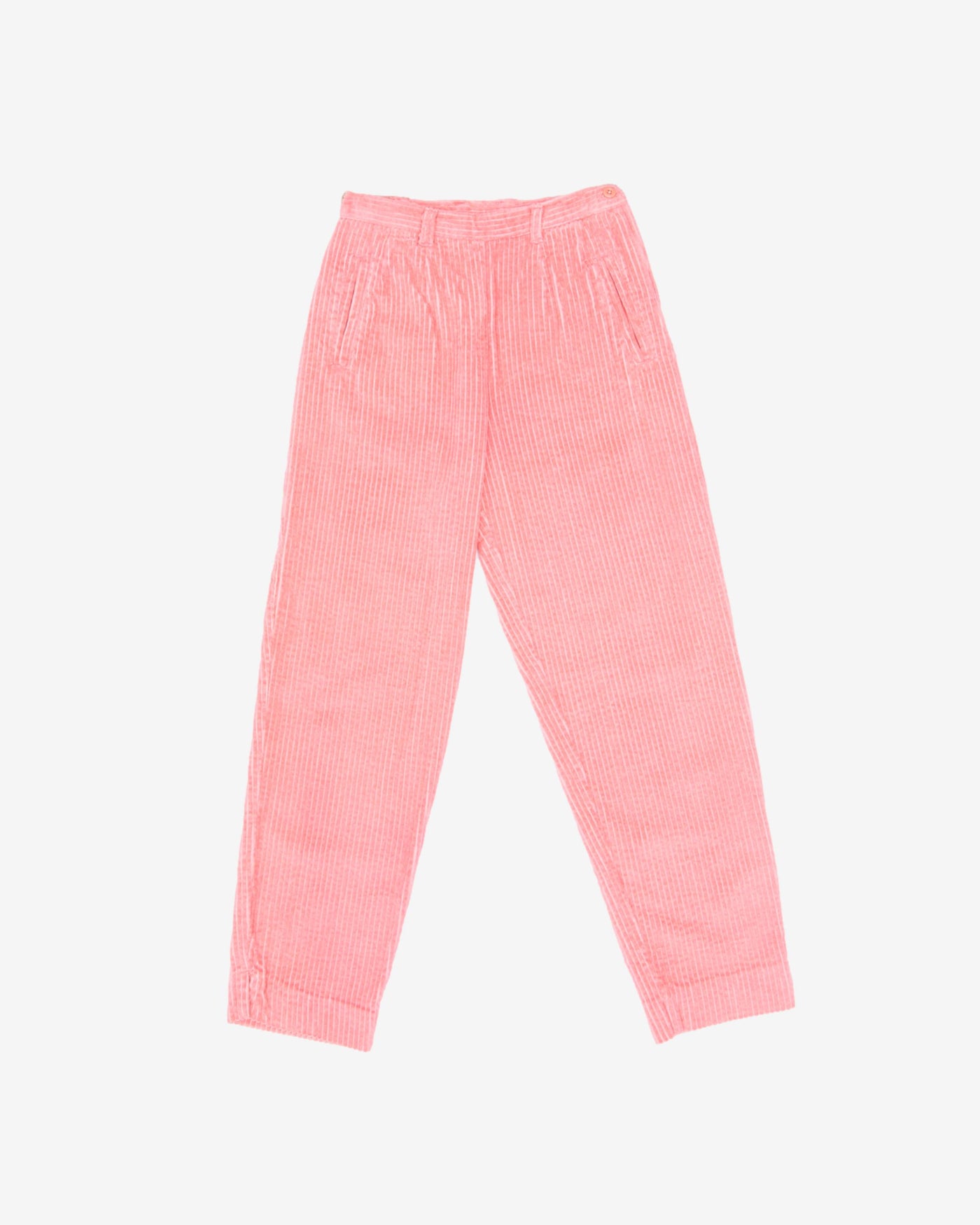 Traders Pink Cord Tapered Trousers -  W24 L27
